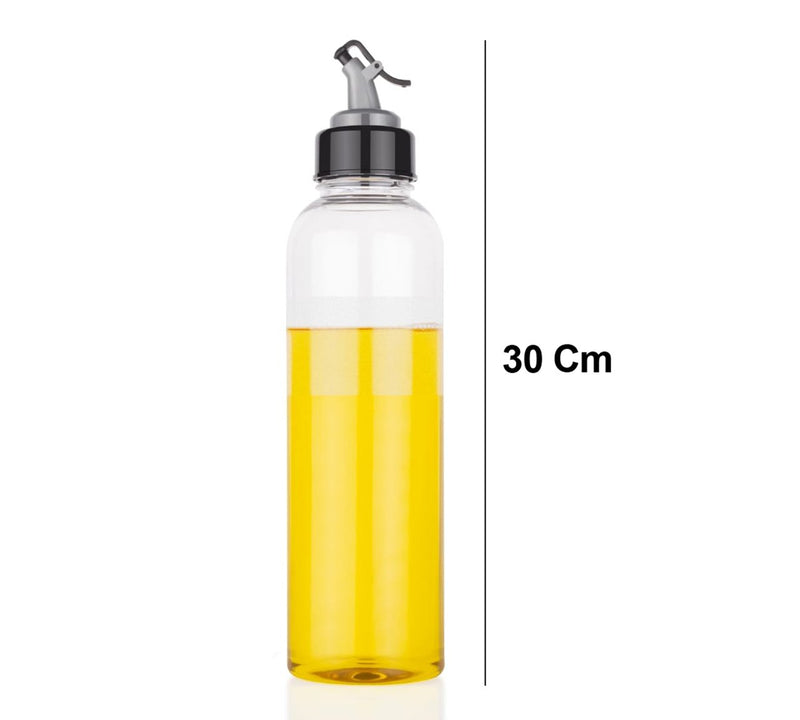 2346 Oil Dispenser Transparent Glass Oil Bottle | Crystal Clear 1 Liter - 