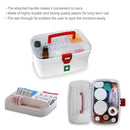 6412 Medical Box, 1 Piece,Indoor Outdoor Medical Utility,Medicine Storage Box,,Detachable Tray Medical Box Multi Purpose Regular Medicine, First Aid Box with Handle, 