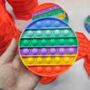 4695A Rainbow Rou Fidget Toy used in all kinds of household places specially for kids and children’s for playing purposes.  