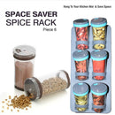 2574 Space Saver Spice Rack  6 Piece Spice Set  (Plastic)