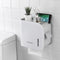 4071 Toilet Paper Holder Home Storage Rack Bathroom Foldable Hanger Tissue Box Shelf Wall Mounted Paper Holder 