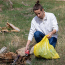 9255 1Roll Yellow Garbage Bags/Dustbin Bags/Trash Bags. 