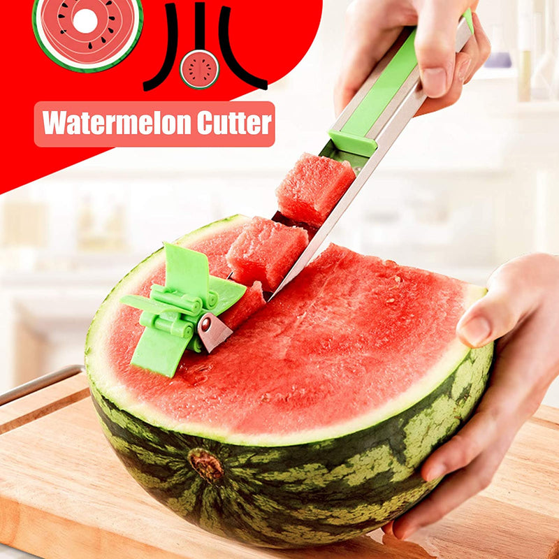 7160 Stainless Steel Washable Watermelon Cutter Windmill Slicer Cutter Peeler for Home/Smart Kitchen Tool Easy to Use 
