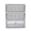 1143 Cartoon Desktop Storage Box Transparent Small Drawer Desk Plastic Mini Storage Box Rabbit Stationery Storage Box 