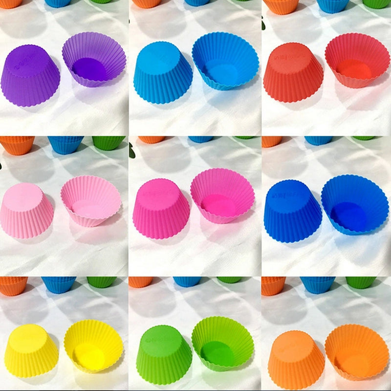 0797 Silicone Cup Cake Mould (1Pc)