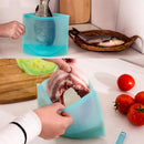 1172 Silicone Food Bag Reusable Airtight Seal Storage Container Freezer Leak-Proof (750Ml) - 