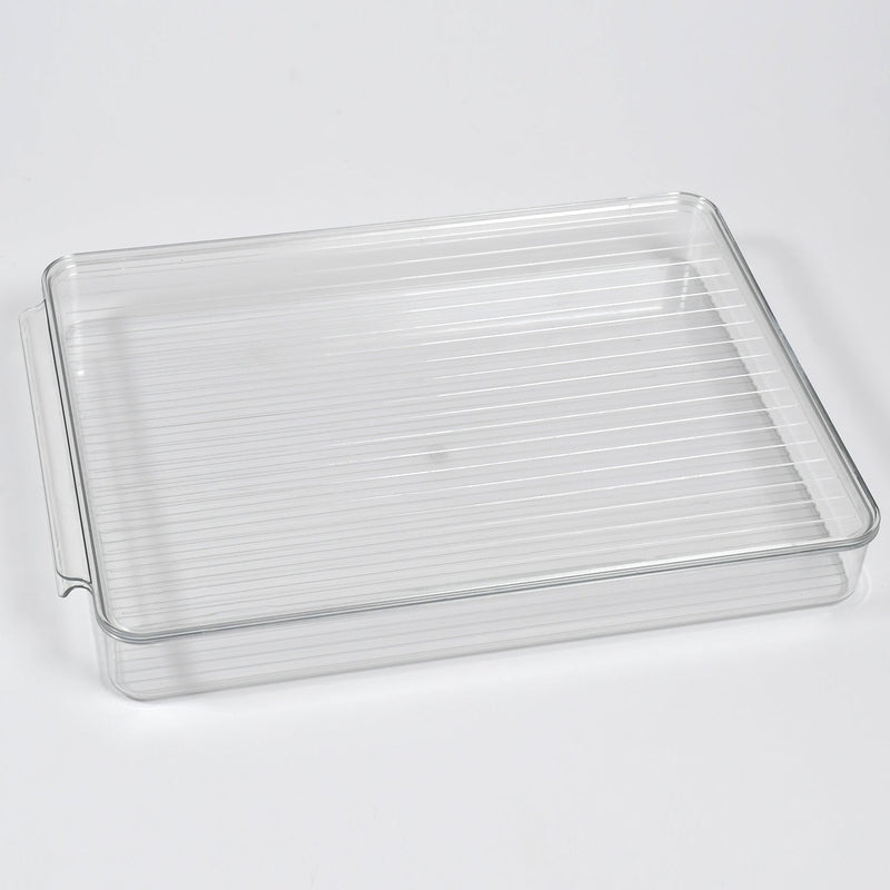 5248A REFRIGERATOR ORGANIZER BINS STACKABLE FRIDGE ORGANIZERS FOR FREEZER, KITCHEN, CABINETS BOX 