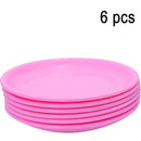 2185 Round Shaped Mini Soup Plates/Dishes - 6 pcs - DeoDap