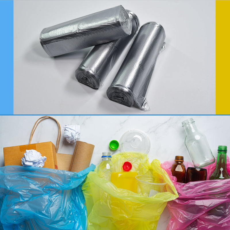9214 Garbage Bags/Dustbin Bags/Trash Bags Pack of 3Rolls 75pcs 45x50cm 