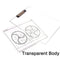 4080 Transparent Premium Exam Pad Best for Students in All Exams Unbreakable Flexible Board with a Centimeter Measuring Side Pad For School & Exam Use 