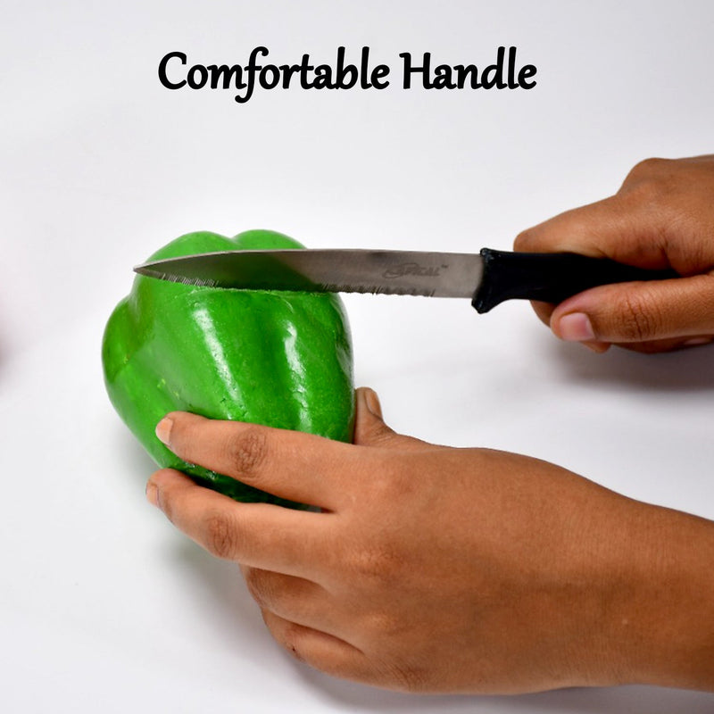 2391 Stainless Steel knife and Kitchen Knife with Black Grip Handle (23.5 Cm ) 