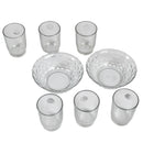 5292 Bowl & Glass Set Best Serving Set 2 Bowl & 6 Glass Set For Home & Kitchen Use 