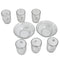 5292 Bowl & Glass Set Best Serving Set 2 Bowl & 6 Glass Set For Home & Kitchen Use 