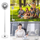 4612 Silent and Portable High Speed Foldable Table Fan with USB Charging Feature