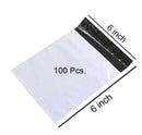 0925 Tamper Proof Courier Bags (06X06 inch) Pack of 100Pcs
