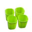 2426 Plastic Drinking Glass Set For Drinking Milk Water Juice (Pack of 4) - 