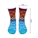 7302 Ladies Printed Socks Breathable Thickened Classic Simple Soft Skin Friendly