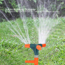 7537 Garden Sprinkler 360 ° Rotating Adjustable Round 3 Arm Lawn Water Sprinkler for Watering Garden Plants/Pipe Hose Irrigation Yard Water Sprayer 