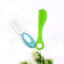 6492 1pc Plastic Rounded Lobes Soft Bristle Baby Soft Hair Brush (Multi-Design) 