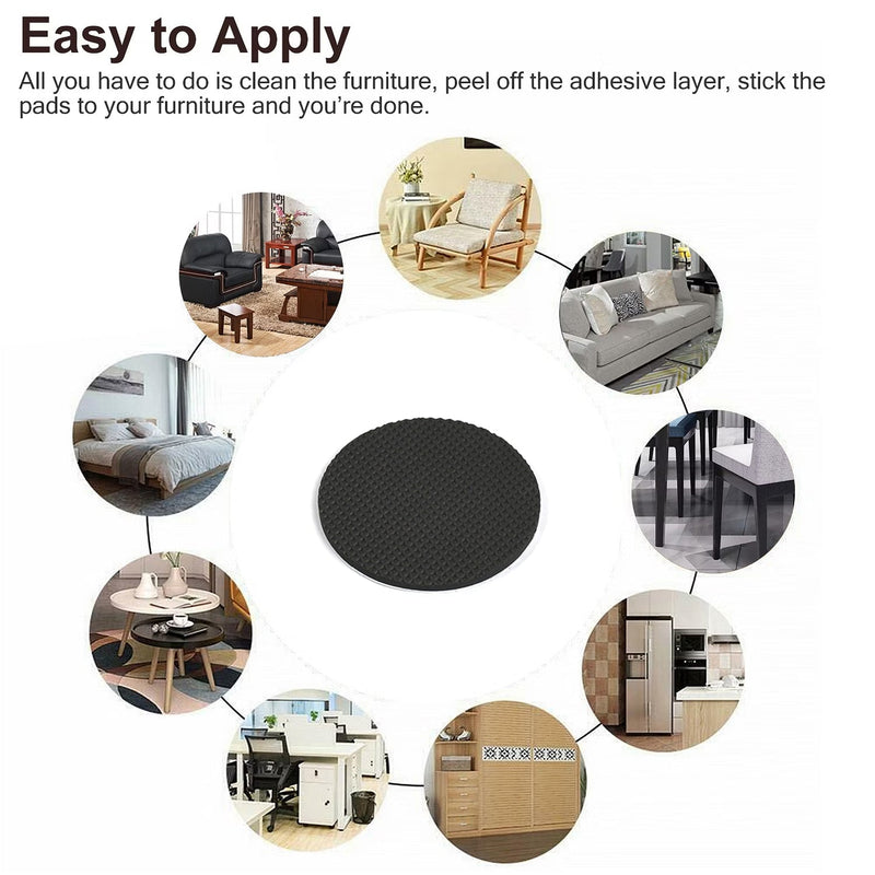 9052 Floor Protector Furniture Rubber Pads, Self Adhesive Floor Protectors Easy To Use Table Rubber Pads, Chair Rubber Pads For Home Use 