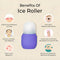 1224P BEAUTY ICE ROLLER FOR FACE MASSAGER & EYE REUSABLE FACE ROLLERS FACIAL ROLLER ( Purple Color) 
