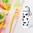 6784 Cow Print Stainless Steel Design Water Bottle Easy To Carry Bottle Leak-Proof Bottle For Office Bottle | Gym Bottle | Home | Kitchen | Hiking | Treking Bottle | Travel Bottle  ( 400ml ) 