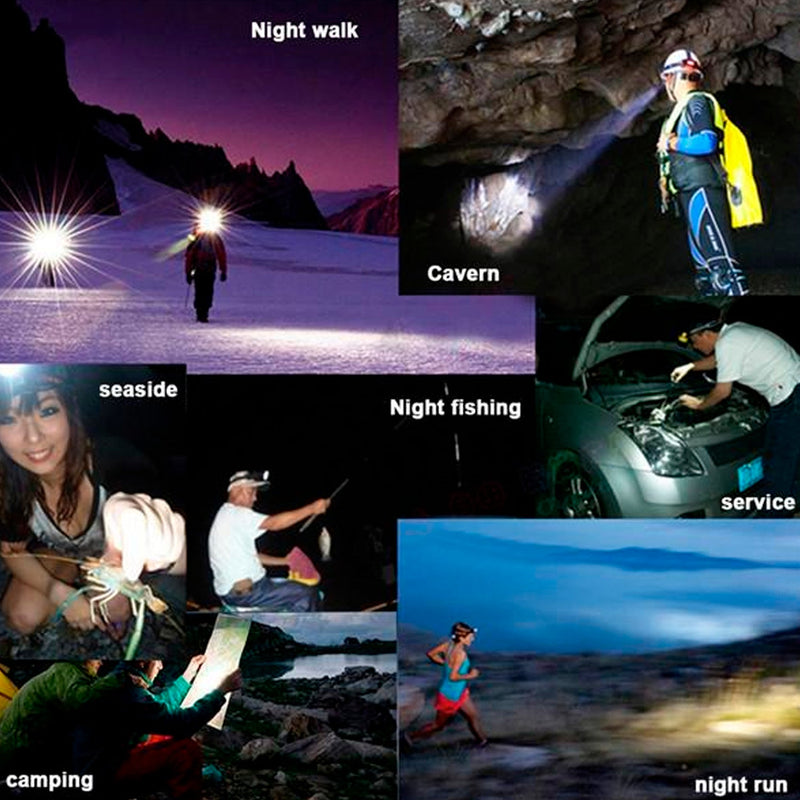 7519 HEAD LAMP 13 LED LONG RANGE RECHARGEABLE HEADLAMP ADJUSTMENT LAMP USE FOR FARMERS, FISHING, CAMPING, HIKING, TREKKING, CYCLING 