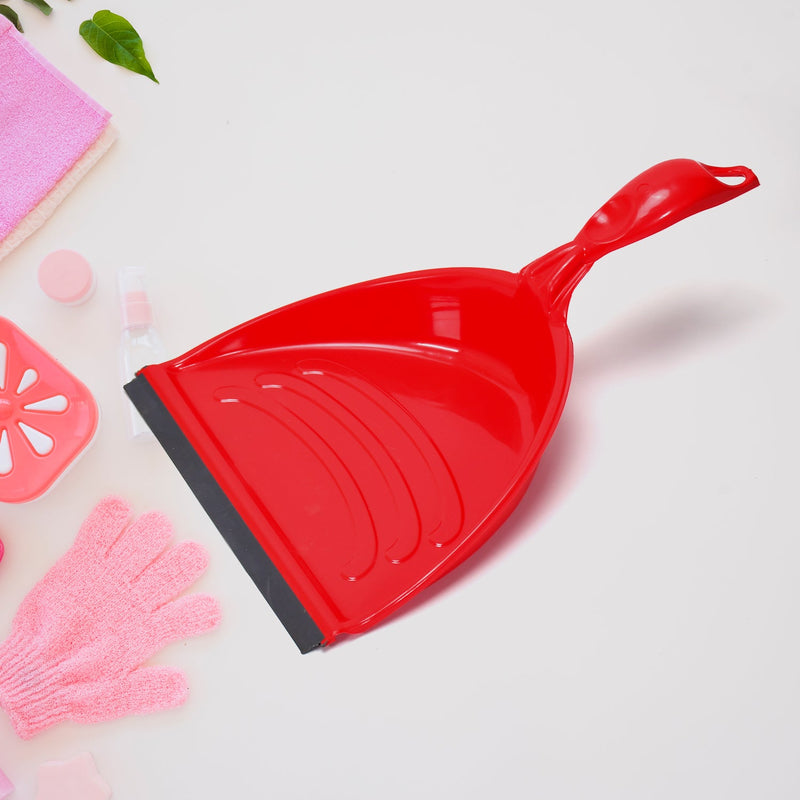 2314 Dustpan Set with Brush, Dust Collector Pan with Long Handle, Supadi, Multipurpose Dust Collector Cleaning Utensil Flat Scoop Handheld Sweeping Up and Carrying Container 