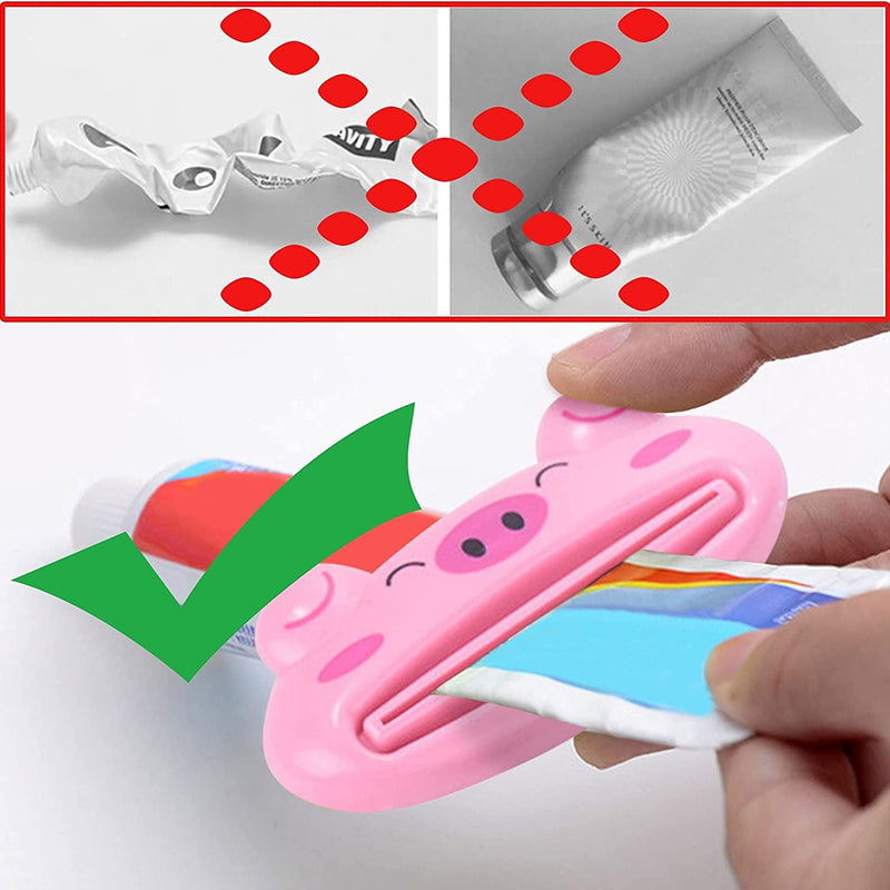 4876 Toothpaste Tube Squeezer, 3.5inch Animal Toothpaste Squeezer Tube Squeezer Toothpaste Clip for Extruding Toothpaste Facial Washing Milk Tomato Sauce and Other Tubular Items ( 1 pc ) 
