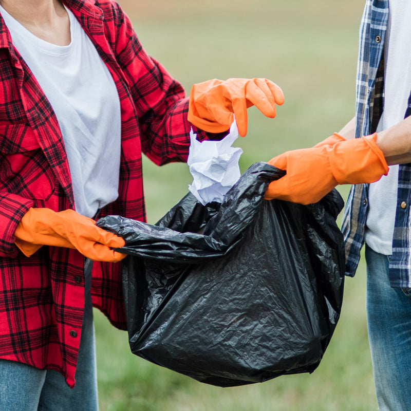 9257 1Roll Black Garbage Bags/Dustbin Bags/Trash Bags 