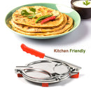 7149A PURI PRESS MAKER - STAINLESS STEEL PURI MAKER PRESS MACHINE - ROTI CHAPATI PRESSER FOR HOME - PAPAD-KHAKHRA- PURI MAKER PRESS MACHINE WITH HANDLE, MANUAL PURI MAKER (MEDIUM) 