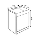 6299a Waterproof Protective Waterproof and Dustproof (Top Load) Washing Machine Cover for Fully Automatic  (size : 80x60x60 Cm) 