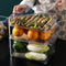 5248A REFRIGERATOR ORGANIZER BINS STACKABLE FRIDGE ORGANIZERS FOR FREEZER, KITCHEN, CABINETS BOX 