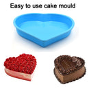 8064 Silicone Heart Shape Silicone Bakeware Cake Mold Cupcake/Muffin Mould  (Pack of 1)