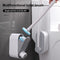 4073 Disposable Toilet Brush Set with 8 Toilet Wand Sponge Refills. Toilet Bowl Brush for Bathroom 