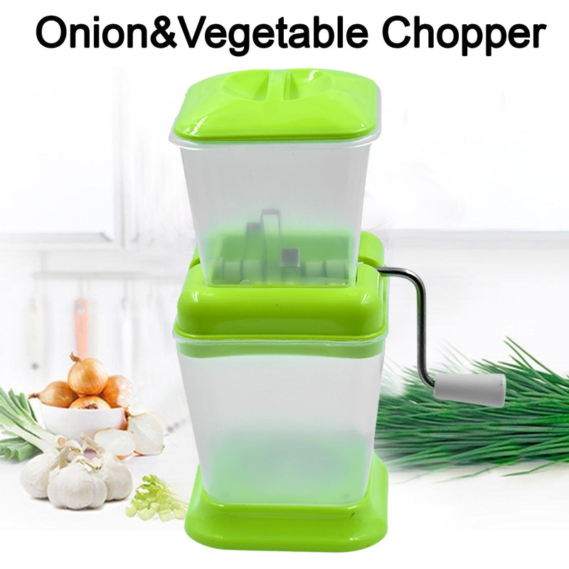 2003 Small Onion Chopper & Vegetable Chopper Quick Cutter with Rotating Blade  