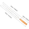 2878 Stainless Steel Double Prongs Roasting Stick BBQ Barbecue Fork Kebab Skewers Wooden Handle 