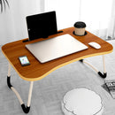 4990 Laptop Table Foldable Portable Notebook Bed Lap Desk Tray Stand Reading Holder with Coffee Cup Slot for Breakfast, Reading & Movie Watching. 