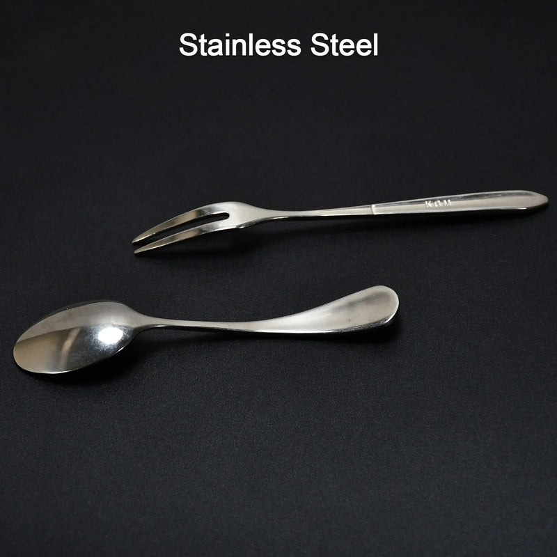 7071  Stainless Steel Table Spoon & Fork With Attractive Cover      ( 1 pcs ) 