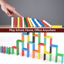 4439B 100PC DOMINO BLOCKS SET MULTICOLOR WOODEN TOY BUILDING INDOOR GAME TOY 