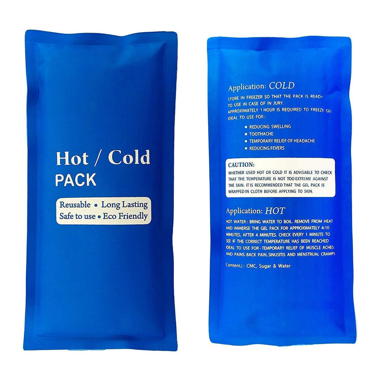 6291 Hot & Cold Reusable Gel Pack - Great for Knee, Shoulder, Back, Migraine Relief, Sprains, Muscle Pain, Bruises, Injuries, Legs - Microwave Heating Pad. 
