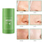 1205 Green Tea Purifying Clay Stick Mask Oil Control Anti-Acne Eggplant Solid Fine, Portable Cleansing Mask Mud Apply Mask, Green Tea Facial Detox Mud Mask 