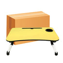 8035 Yellow Multipurpose Foldable Laptop Table with Cup Holder (With Box)