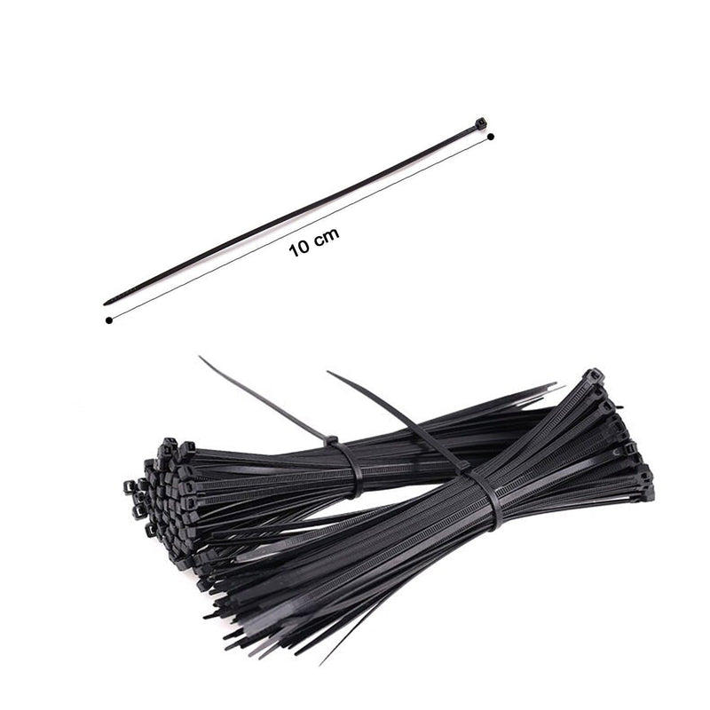 9019 100 Pc Cable Zip Ties used in all kinds of wires to make them tied and knotted etc.  