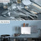 5250 Multi Purpose Wall Hanging Kitchen Storage Rack Modern Kitchen Utensil Knife Organizer With Drainer 