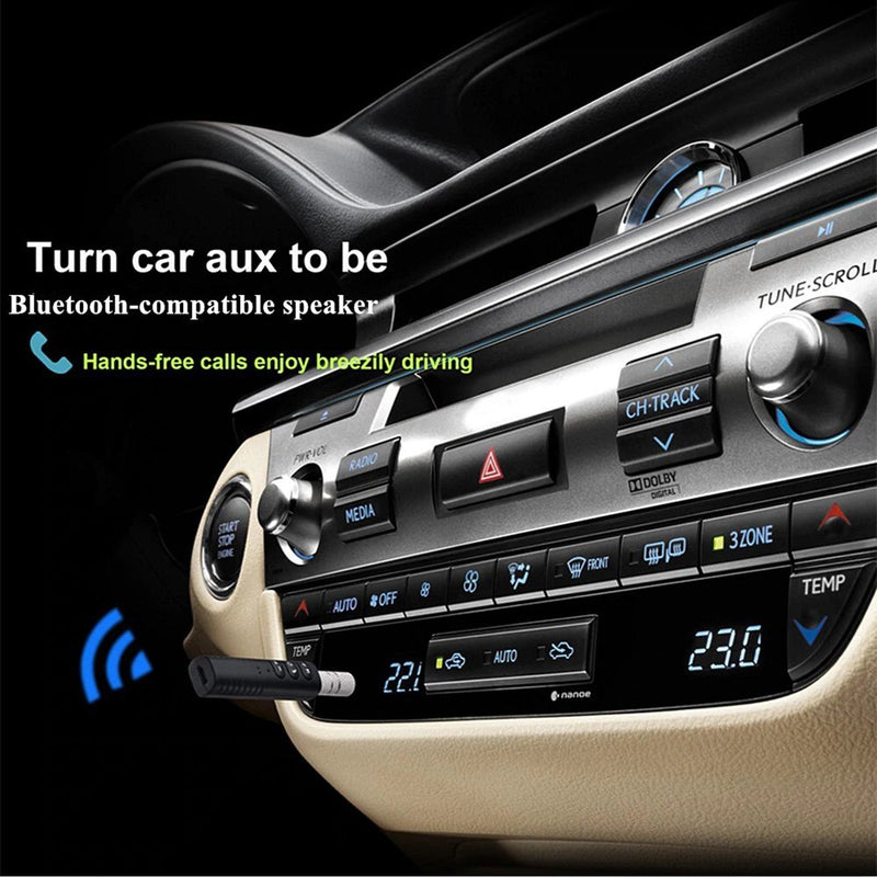 6128 Wireless Bluetooth Adapter, Bluetooth Music Receiver for Home/Car Stereo,Hands-Free Calls for All Smartphone