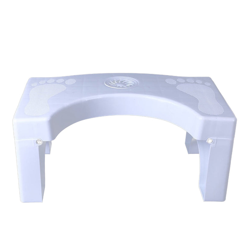 6005 Plastic Non-Slip Folding Toilet Squat Stool - White Color