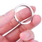 4053 Key Rings Stainless Steel Double For Keychain & Jewellery Use  ( 10 pcs ) 