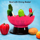 2459A ABSOLUTE PLASTIC ROUND REVOLVING FRUIT AND VEGETABLE BOWL 