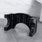 6024 Plastic Non-Slip Folding Toilet Squat Stool - Black Color 